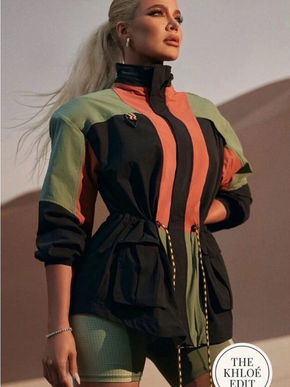 NWT Khloé Edit Fabletics The Heights Cargo Jacket Sz small